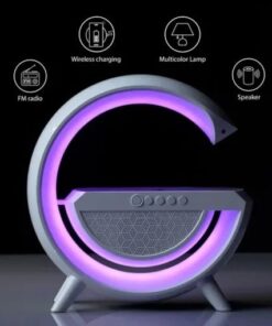 G Smart Light Sound Machine Multifunctional App Music G Speaker Lamp With Wireless Charger